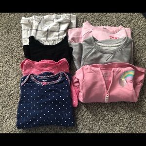 Girl 12M long sleeve shirts & sweatshirts- 7 items